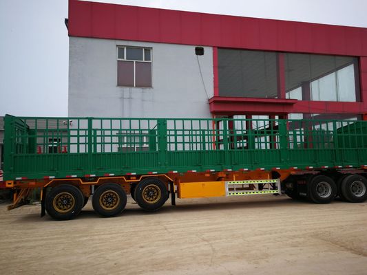 Dört eksenli yan duvar yüksekliği 600-1700 mm olan sınırlı yarı römork