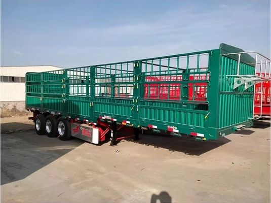 4 trục hàng rào Semi trailer cho hàng hóa thực vật tải thiết kế tùy chỉnh
