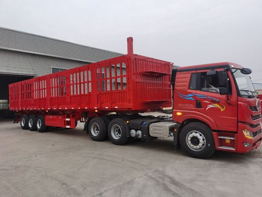 30-100 ton yararlı yük barikatı yarı römork dayanıklı tasarım