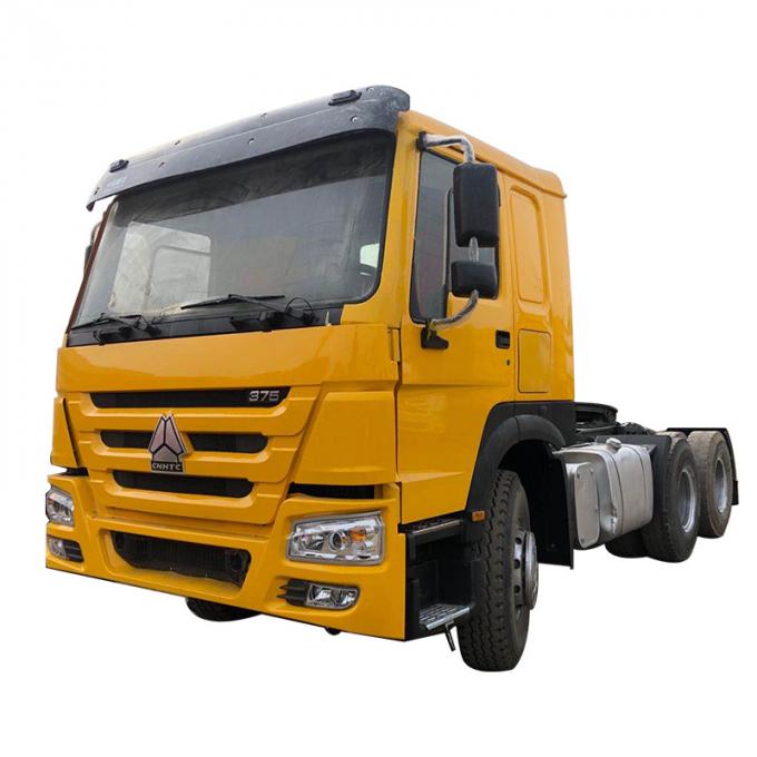 Segunda cabeça usada 375HP 0 do trator do trator HOWO das rodas de Sinotruck 10 do trator do caminhão de mão