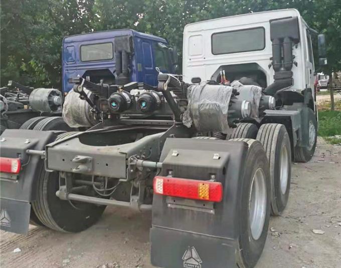 Segunda cabeça usada 375HP 3 do trator do trator HOWO das rodas de Sinotruck 10 do trator do caminhão de mão