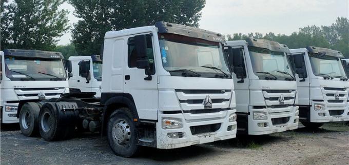 Segunda cabeça usada 375HP 4 do trator do trator HOWO das rodas de Sinotruck 10 do trator do caminhão de mão